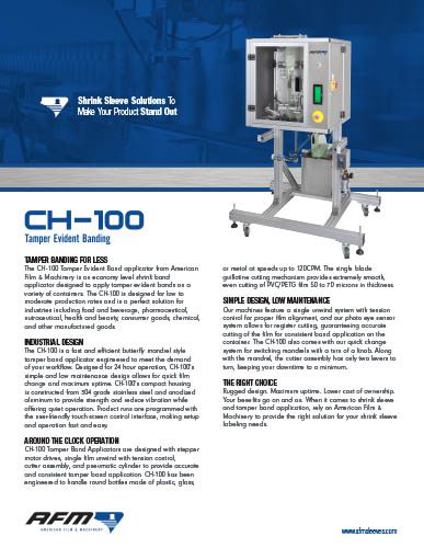 Download the CH-100 tamper-evident banding brochure