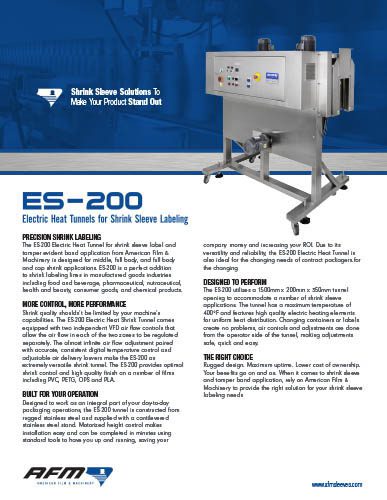 Download the ES-200 electric heat tunnel brochure