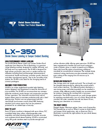 LX-350 Brochure