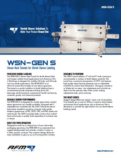 The WSN GEN S brochure