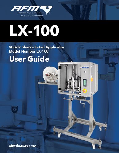 Download the LX-100 shrink sleeve labeling and tamper-evident banding user guide