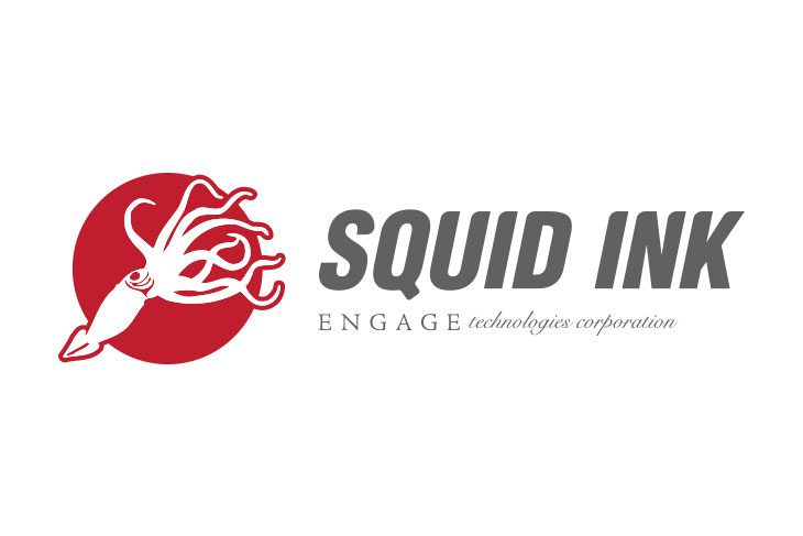 Logo with a stylized squid and the text 'SQUID INK'.